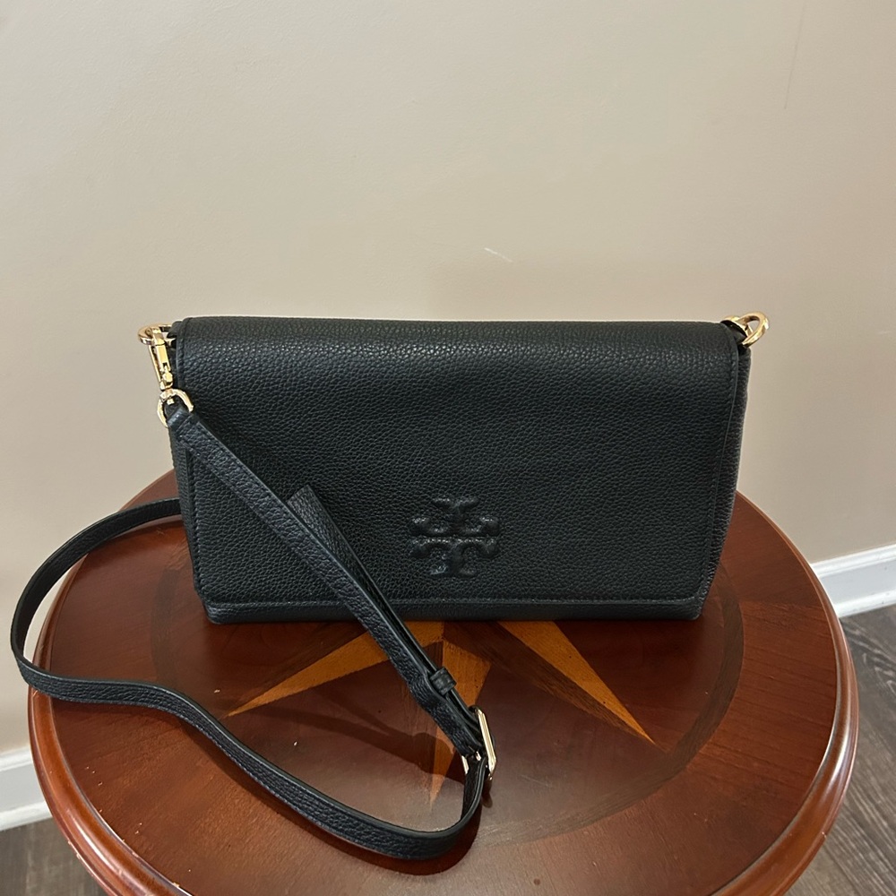 Tory Burch Black Leather Crossbody Bag